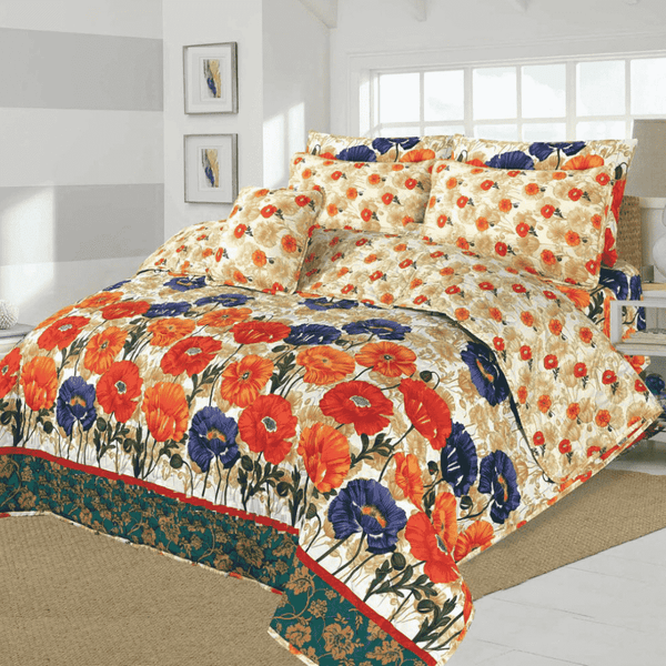 7pc Cotton Comforter Set - Floral