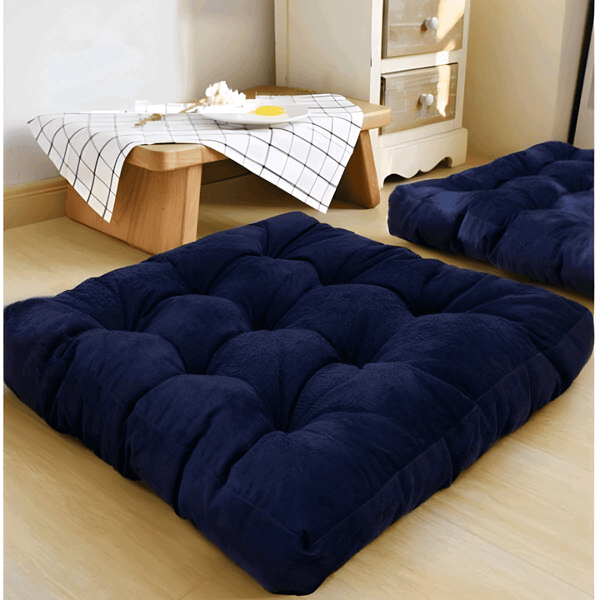 Velvet Square Floor Cushions - Pack of 2