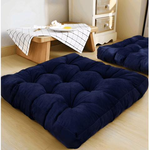 Velvet Square Floor Cushions - Pack of 2