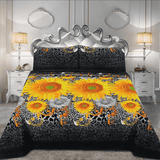 Crystal Cotton 3pc Bedsheet - Sunflower