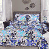 Crystal Cotton 3pc Bedsheet - Blue Wood