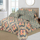 7pc CottonComforter Set - Green Pearl