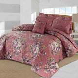 7pc Cotton Comforter Set - Pink Floral