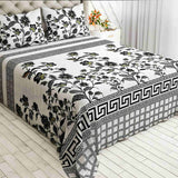 Crystal Cotton 3pc Bedsheet - Grey Cotton Tree