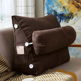 Velvet Triangle backrest Pillow