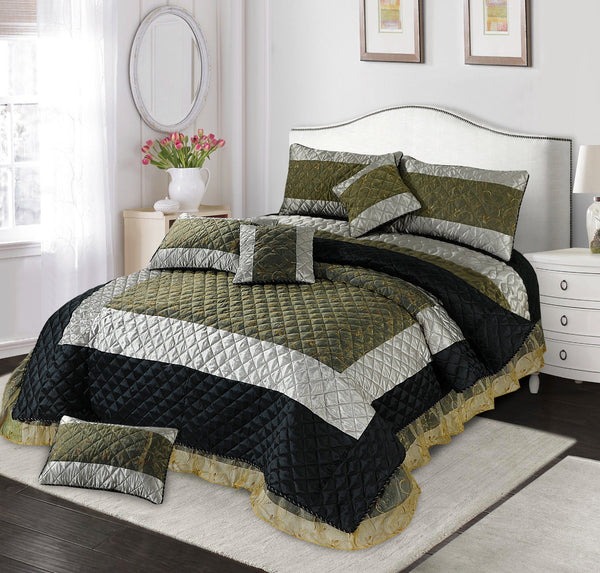 8pc Quilt Bed Set - Army Box