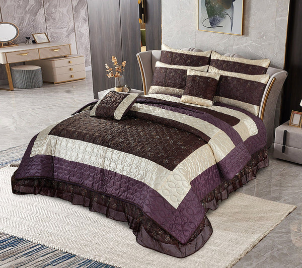 8pc Quilt Bed Set - Eclips