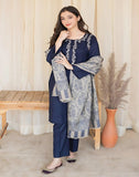 Dhanak 3pc with Pashmina Shawl Unstiched