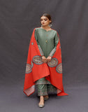 Dhanak 3pc with Pashmina Shawl Unstiched