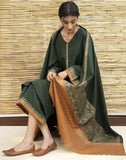 Dhanak 3pc with Pashmina Shawl Unstiched